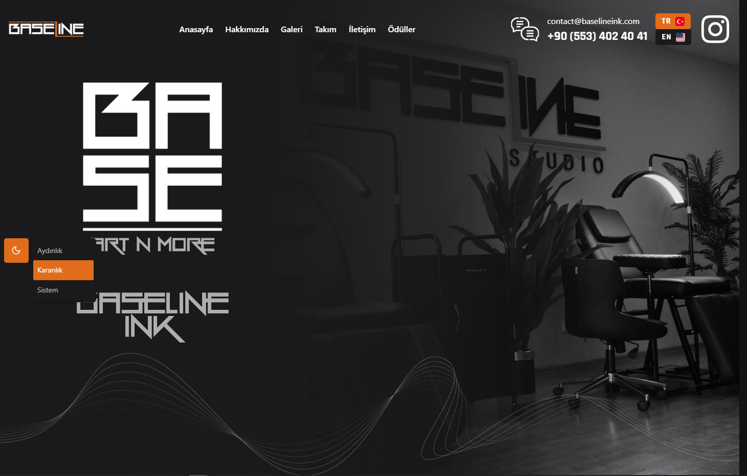Baseline Ink - Hero Bölümü